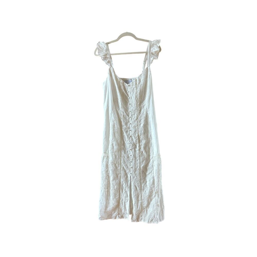 NEW Lost and wander white flora cottagecore sundress Large - Picture 7 of 11
